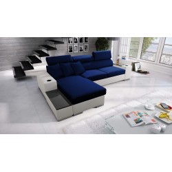Ecksofa Napoli I Maxi mit Schlaffunktion und aufklappbarer Bar