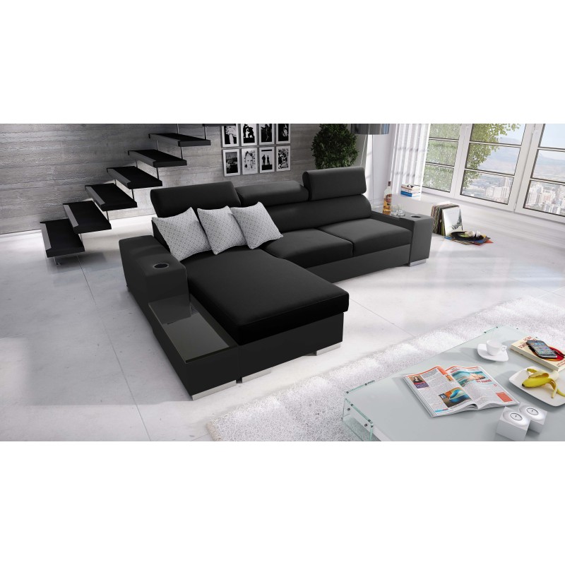 Ecksofa Napoli I Maxi mit Schlaffunktion und aufklappbarer Bar Ecksofa Napoli I Maxi mit Schlaffunktion und aufklappbarer Bar