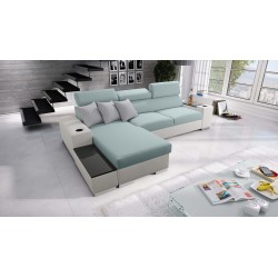 Ecksofa Napoli I Maxi mit Schlaffunktion und aufklappbarer Bar