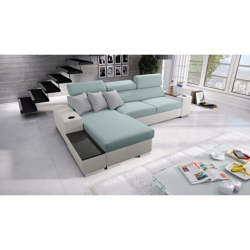 Ecksofa Napoli I Maxi mit Schlaffunktion und aufklappbarer Bar Ecksofa Napoli I Maxi mit Schlaffunktion und aufklappbarer Bar