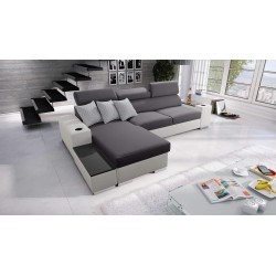 Ecksofa Napoli I Maxi mit Schlaffunktion und aufklappbarer Bar