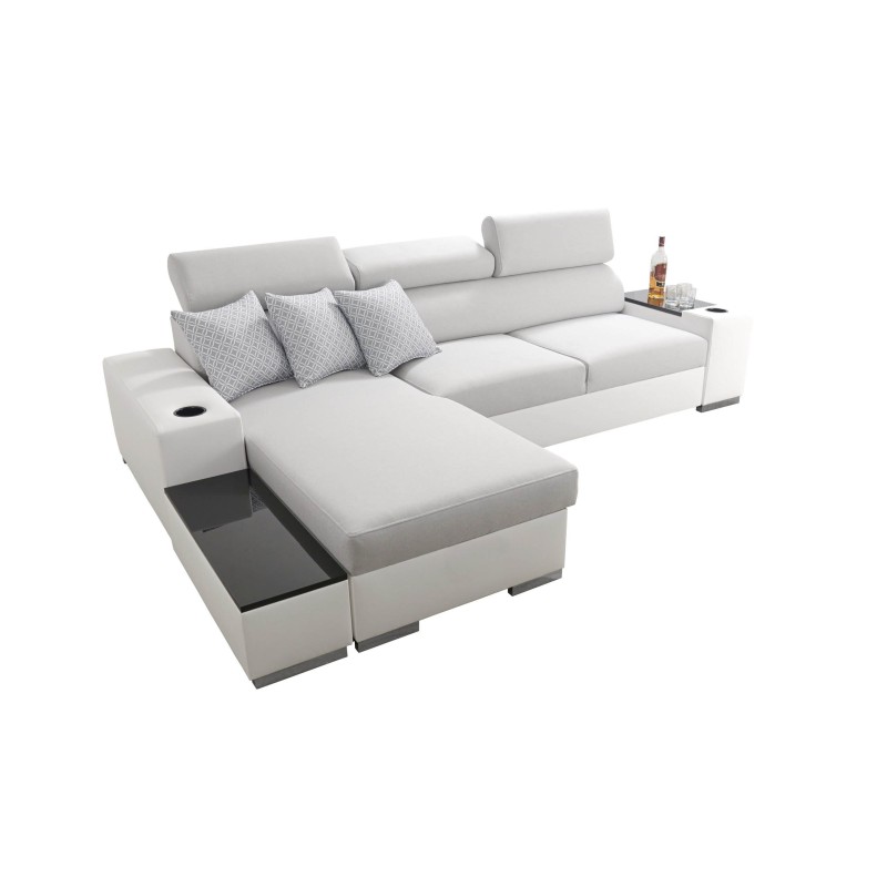 Ecksofa Napoli I Maxi mit Schlaffunktion und aufklappbarer Bar Ecksofa Napoli I Maxi mit Schlaffunktion und aufklappbarer Bar