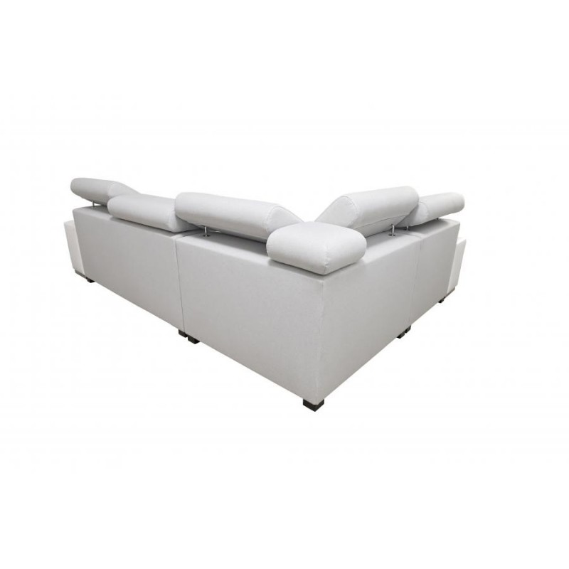 Ecksofa Napoli II mit Schlaffunktion und Bar - Geflecht, Sawana 72 + Kunstleder + Kunstleder Ecksofa Napoli II mit Schlaffunktion und Bar - Geflecht, Sawana 72 + Kunstleder + Kunstleder