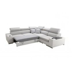 Ecksofa Napoli III mit Schlaffunktion | Luxuriöses Ecksofa mit öffnender Bar Ecksofa Napoli III mit Schlaffunktion | Luxuriöses Ecksofa mit öffnender Bar