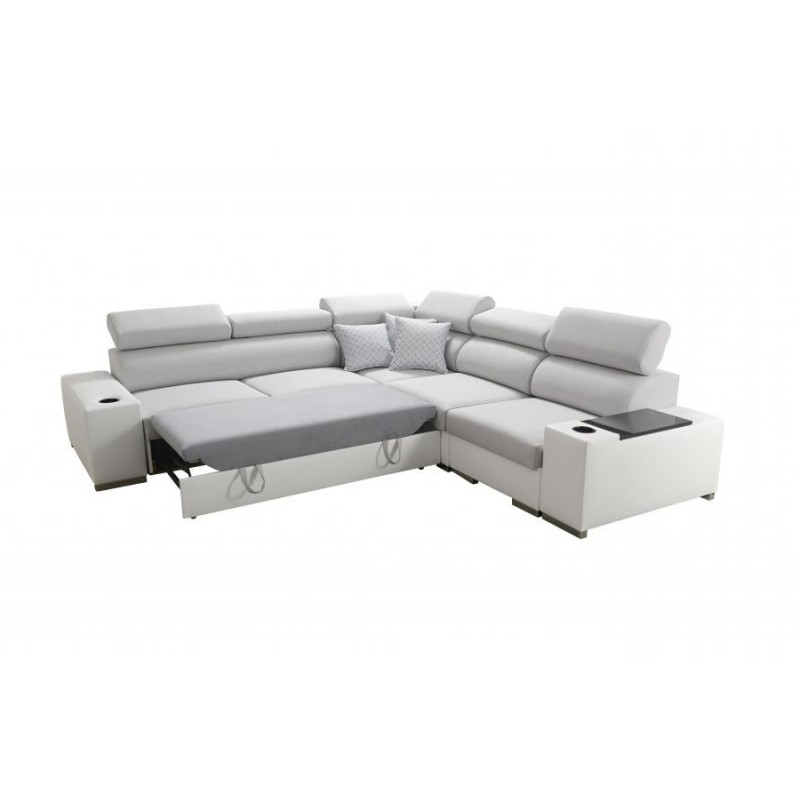 Ecksofa Napoli III mit Schlaffunktion | Luxuriöses Ecksofa mit öffnender Bar Ecksofa Napoli III mit Schlaffunktion | Luxuriöses Ecksofa mit öffnender Bar