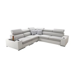 Ecksofa Napoli III mit Schlaffunktion | Luxuriöses Ecksofa mit öffnender Bar Ecksofa Napoli III mit Schlaffunktion | Luxuriöses Ecksofa mit öffnender Bar