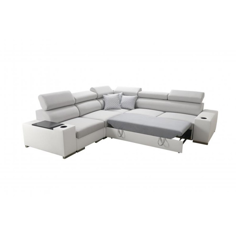 Ecksofa Napoli III mit Schlaffunktion | Luxuriöses Ecksofa mit öffnender Bar Ecksofa Napoli III mit Schlaffunktion | Luxuriöses Ecksofa mit öffnender Bar