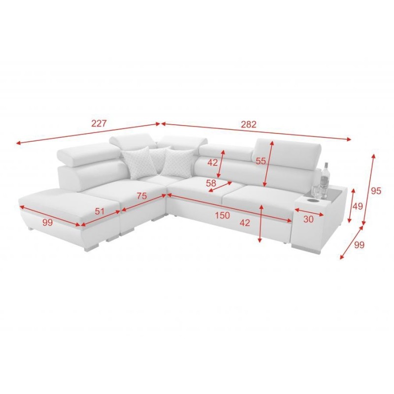 Napoli III Ecksofa mit Schlaffunktion - Eleganz und Funktionalität in einem Napoli III Ecksofa mit Schlaffunktion - Eleganz und Funktionalität in einem
