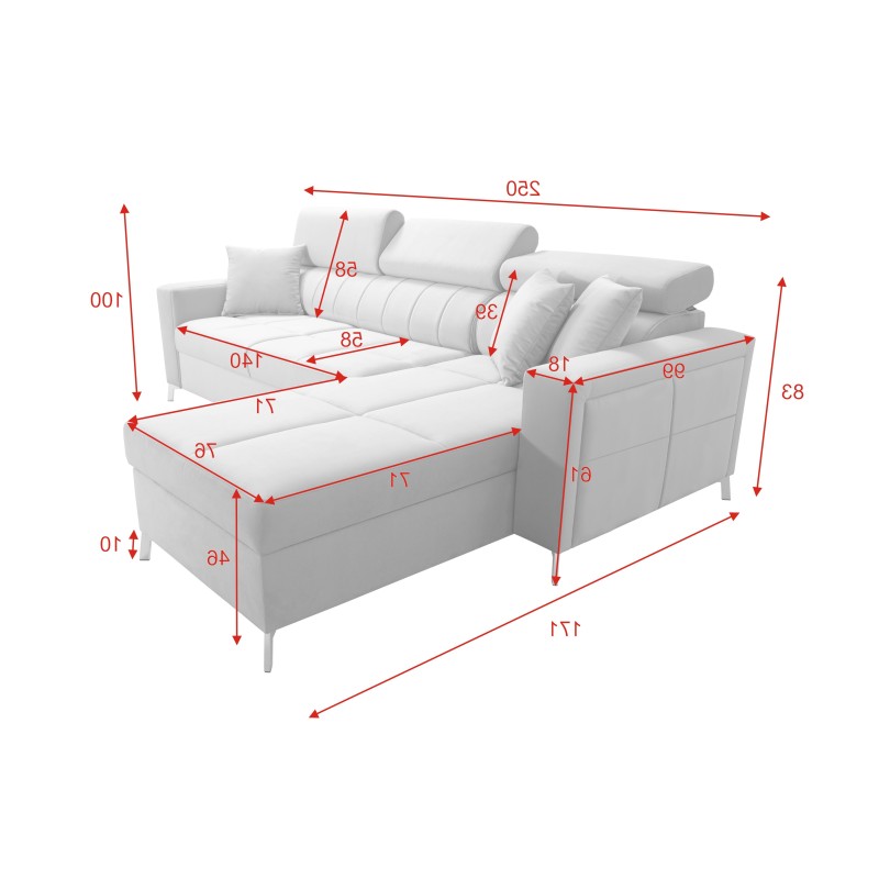 Oslo I Mini Ecksofa mit Schlaffunktion - Komfort und Stil in einem! | [Twoja Nazwa Firmy]