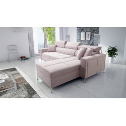 Oslo I Maxi Ecksofa mit Schlaffunktion Velvet, Jaguar 2170 | Fantastischer Komfort und Stil in Ihrem Zuhause.