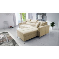 Oslo I Maxi Ecksofa mit Schlaffunktion Velvet, Jaguar 2162 | Fantastischer Komfort und Stil für Ihr Zuhause