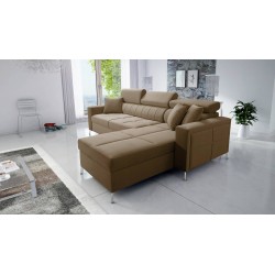 Oslo I Maxi Ecksofa mit Schlaffunktion Velvet, Jaguar 2177 | Fantastischer Komfort und Stil für Ihr Zuhause