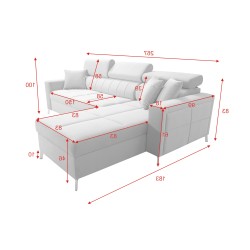 Oslo I Maxi Ecksofa mit Schlaffunktion Velvet, Jaguar 2181 | Fantastischer Komfort und Stil in Ihrem Zuhause Oslo I Maxi Ecksofa mit Schlaffunktion Velvet, Jaguar 2181 | Fantastischer Komfort und Stil in Ihrem Zuhause