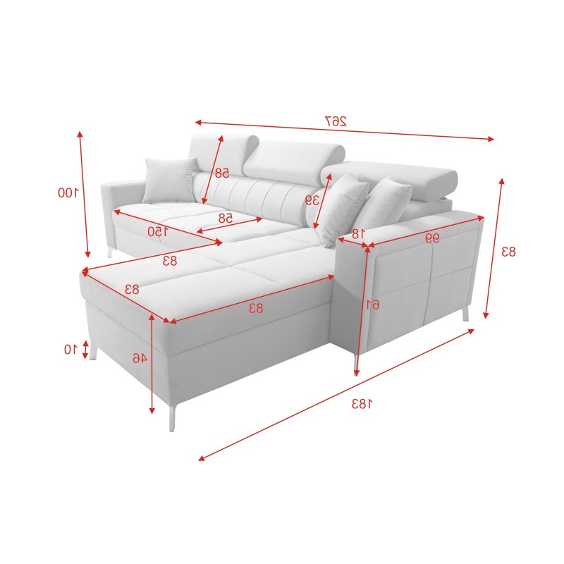 Oslo I Maxi Ecksofa mit Schlaffunktion Velvet, Jaguar 2181 | Fantastischer Komfort und Stil in Ihrem Zuhause Oslo I Maxi Ecksofa mit Schlaffunktion Velvet, Jaguar 2181 | Fantastischer Komfort und Stil in Ihrem Zuhause