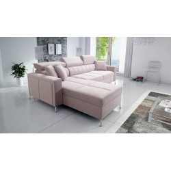 Oslo I Maxi Ecksofa mit Schlaffunktion Velvet, Jaguar 2170 | Fantastischer Komfort und Stil in Ihrem Zuhause.