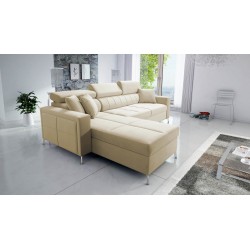 Oslo I Maxi Ecksofa mit Schlaffunktion Velvet, Jaguar 2162 | Fantastischer Komfort und Stil für Ihr Zuhause