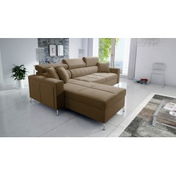 Oslo I Maxi Ecksofa mit Schlaffunktion Velvet, Jaguar 2177 | Fantastischer Komfort und Stil für Ihr Zuhause