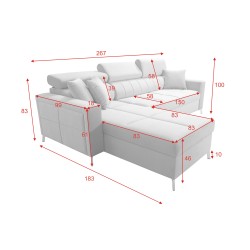 Oslo I Maxi Ecksofa mit Schlaffunktion Velvet, Jaguar 2181 | Fantastischer Komfort und Stil in Ihrem Zuhause Oslo I Maxi Ecksofa mit Schlaffunktion Velvet, Jaguar 2181 | Fantastischer Komfort und Stil in Ihrem Zuhause