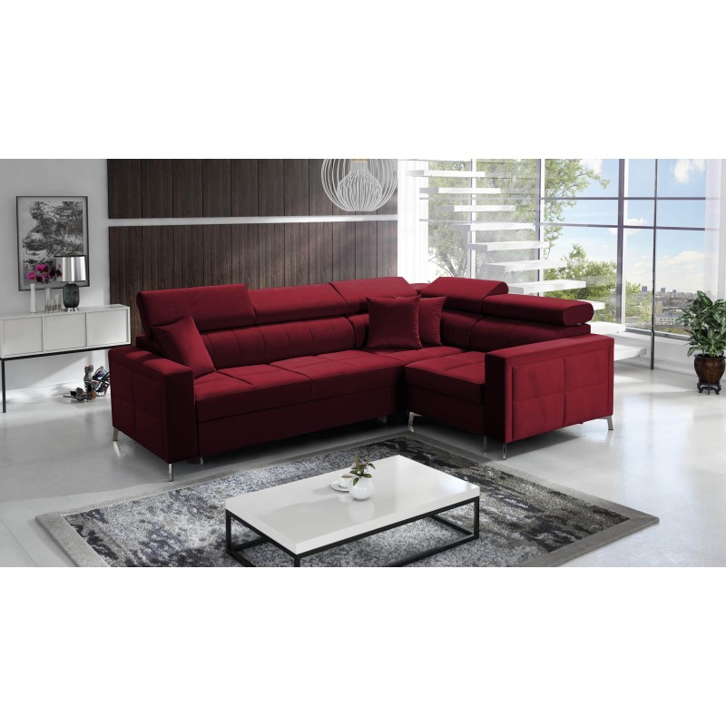 Oslo II Ecksofa mit Schlaffunktion und Bettkasten Velvet, Jaguar 2181 | Komfort und Funktionalität auf höchstem Niveau Oslo II Ecksofa mit Schlaffunktion und Bettkasten Velvet, Jaguar 2181 | Komfort und Funktionalität auf höchstem Niveau