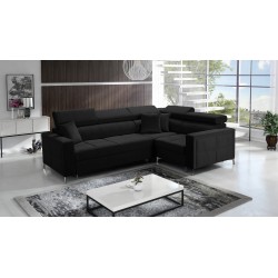 Oslo II Ecksofa mit Schlaffunktion und Bettkasten Velvet, Jaguar 2183 | Komfort und Funktionalität auf höchstem Niveau
