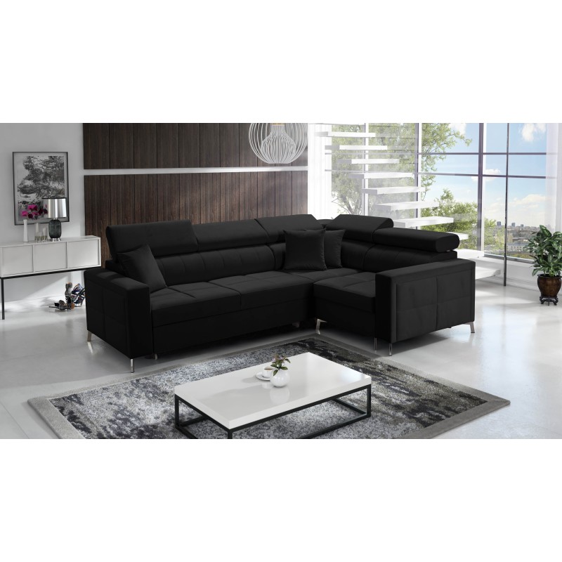 Oslo II Ecksofa mit Schlaffunktion und Bettkasten Velvet, Jaguar 2183 | Komfort und Funktionalität auf höchstem Niveau Oslo II Ecksofa mit Schlaffunktion und Bettkasten Velvet, Jaguar 2183 | Komfort und Funktionalität auf höchstem Niveau