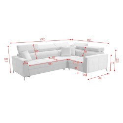 Ecksofa Oslo II mit Schlaffunktion und Bettkasten Velvet, Jaguar 2186 | Komfort und Funktionalität auf höchstem Niveau Ecksofa Oslo II mit Schlaffunktion und Bettkasten Velvet, Jaguar 2186 | Komfort und Funktionalität auf höchstem Niveau