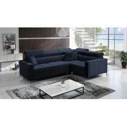 Ecksofa Oslo II mit Schlaffunktion und Bettkasten Velvet, Jaguar 2186 | Komfort und Funktionalität auf höchstem Niveau