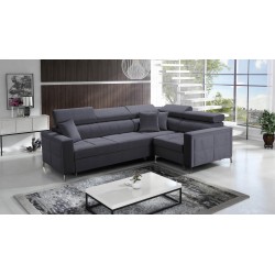 Ecksofa Oslo II mit Schlaffunktion und Bettkasten Velvet, Jaguar 2191 | Komfort und Funktionalität auf höchstem Niveau