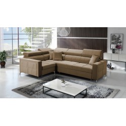 Ecksofa Oslo II mit Schlaffunktion und Bettkasten Velvet, Jaguar 2177 | Komfort und Funktionalität auf höchstem Niveau