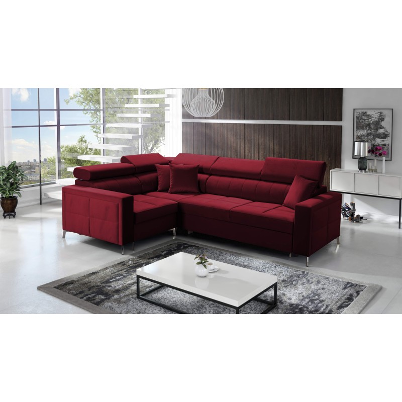 Oslo II Ecksofa mit Schlaffunktion und Bettkasten Velvet, Jaguar 2181 | Komfort und Funktionalität auf höchstem Niveau Oslo II Ecksofa mit Schlaffunktion und Bettkasten Velvet, Jaguar 2181 | Komfort und Funktionalität auf höchstem Niveau