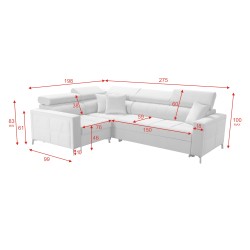Oslo II Ecksofa mit Schlaffunktion und Bettkasten Velvet, Jaguar 2181 | Komfort und Funktionalität auf höchstem Niveau Oslo II Ecksofa mit Schlaffunktion und Bettkasten Velvet, Jaguar 2181 | Komfort und Funktionalität auf höchstem Niveau