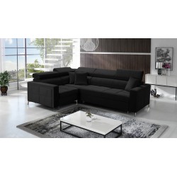 Oslo II Ecksofa mit Schlaffunktion und Bettkasten Velvet, Jaguar 2183 | Komfort und Funktionalität auf höchstem Niveau