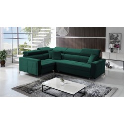 Oslo II Ecksofa mit Schlaffunktion und Bettkasten Velvet, Jaguar 2185 | Komfort und Funktionalität auf höchstem Niveau