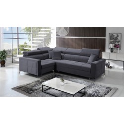 Ecksofa Oslo II mit Schlaffunktion und Bettkasten Velvet, Jaguar 2191 | Komfort und Funktionalität auf höchstem Niveau