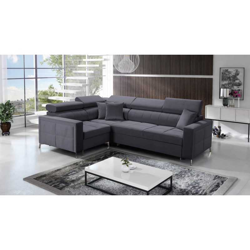 Ecksofa Oslo II mit Schlaffunktion und Bettkasten Velvet, Jaguar 2191 | Komfort und Funktionalität auf höchstem Niveau Ecksofa Oslo II mit Schlaffunktion und Bettkasten Velvet, Jaguar 2191 | Komfort und Funktionalität auf höchstem Niveau