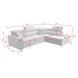 Ecksofa Oslo III mini - elegantes und praktisches Möbelstück mit Schlaffunktion Ecksofa Oslo III mini - elegantes und praktisches Möbelstück mit Schlaffunktion