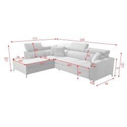 Ecksofa Oslo III mini - elegantes und praktisches Möbelstück mit Schlaffunktion Ecksofa Oslo III mini - elegantes und praktisches Möbelstück mit Schlaffunktion