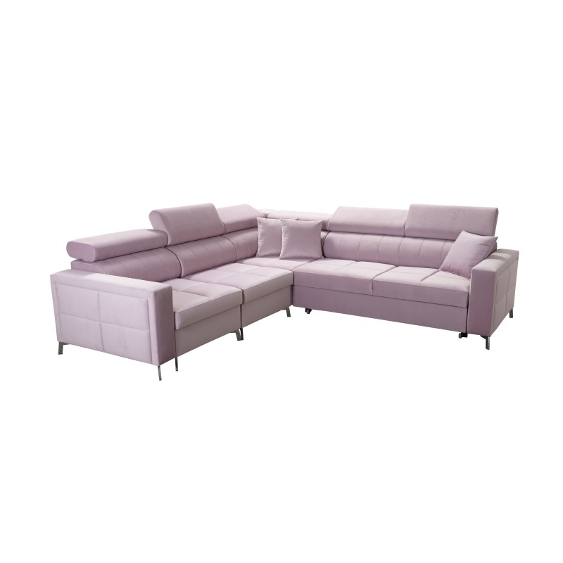 Oslo IV corner sofa with sleeping function and velvet bedding storage, Jaguar 2170 Oslo IV corner sofa with sleeping function and velvet bedding storage, Jaguar 2170
