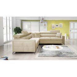 Ecksofa Oslo IV mit Schlaffunktion und Bettkasten Velvet, Jaguar 2162
