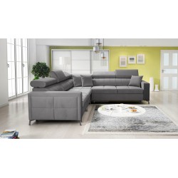 Oslo IV Ecksofa mit Schlaffunktion und Bettkasten Velvet, Jaguar 2167