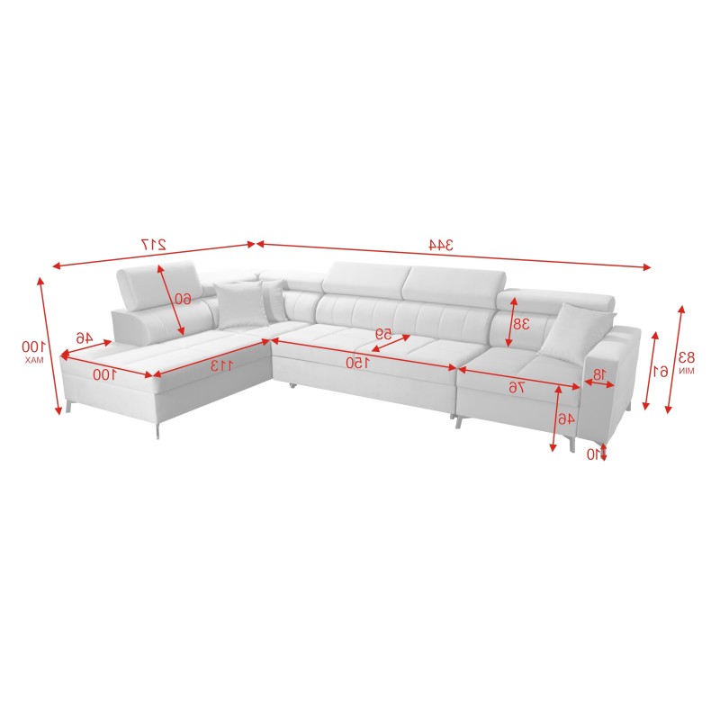 Oslo X Maxi Ecksofa mit Schlaffunktion – Luxus und Funktionalität in einem Oslo X Maxi Ecksofa mit Schlaffunktion – Luxus und Funktionalität in einem