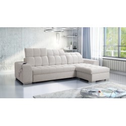 Prisma I Ecksofa mit Schlaffunktion und USB-Anschluss - Komfort und Eleganz in einem.