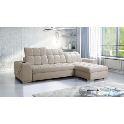 Prisma I Ecksofa mit Schlaffunktion und USB-Anschluss - Komfort und Eleganz in einem.