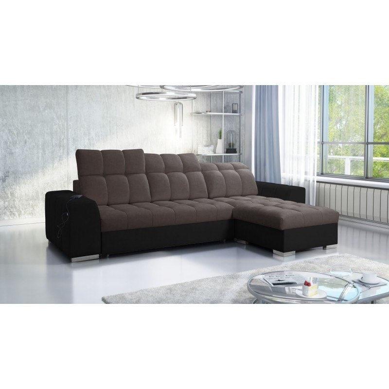 Prisma I Ecksofa mit Schlaffunktion und USB-Anschluss - Komfort und Eleganz in einem. Prisma I Ecksofa mit Schlaffunktion und USB-Anschluss - Komfort und Eleganz in einem.