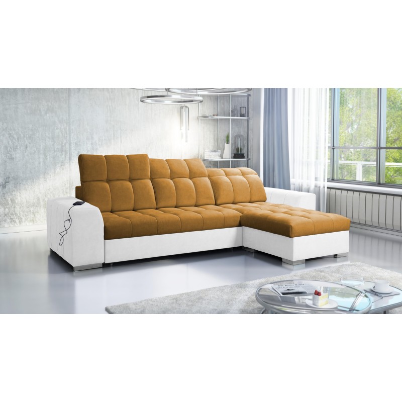 Prisma I Ecksofa mit Schlaffunktion und USB-Anschluss - Komfort und Eleganz in einem. Prisma I Ecksofa mit Schlaffunktion und USB-Anschluss - Komfort und Eleganz in einem.