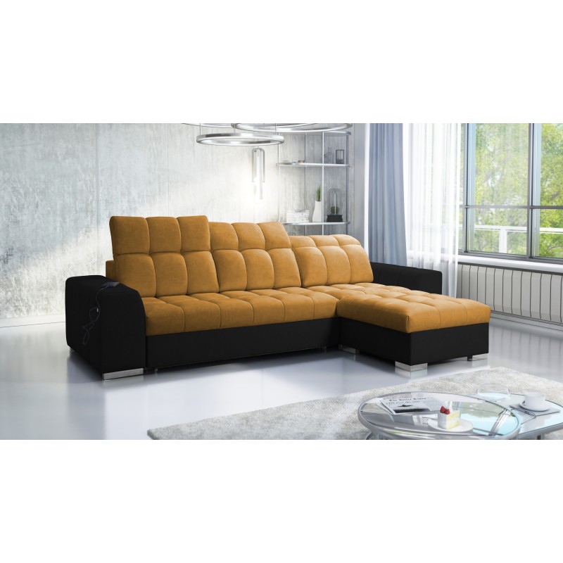 Prisma I Ecksofa mit Schlaffunktion und USB-Anschluss - Komfort und Eleganz in einem. Prisma I Ecksofa mit Schlaffunktion und USB-Anschluss - Komfort und Eleganz in einem.