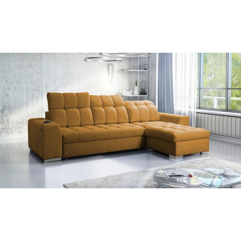 Prisma I Ecksofa mit Schlaffunktion und USB-Anschluss - Komfort und Eleganz in einem. Prisma I Ecksofa mit Schlaffunktion und USB-Anschluss - Komfort und Eleganz in einem.