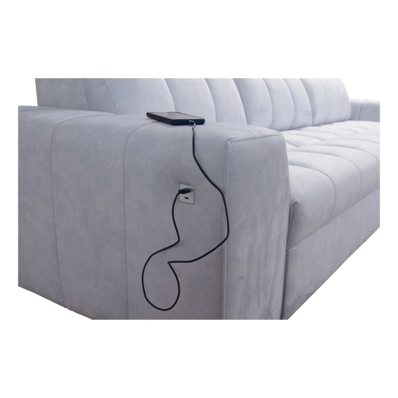 Prisma I Ecksofa mit Schlaffunktion und USB-Anschluss - Komfort und Eleganz in einem. Prisma I Ecksofa mit Schlaffunktion und USB-Anschluss - Komfort und Eleganz in einem.