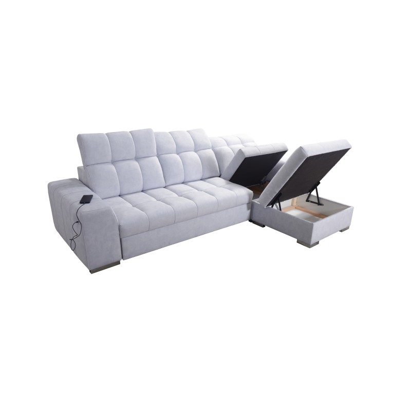 Prisma I Ecksofa mit Schlaffunktion und USB-Anschluss - Komfort und Eleganz in einem. Prisma I Ecksofa mit Schlaffunktion und USB-Anschluss - Komfort und Eleganz in einem.