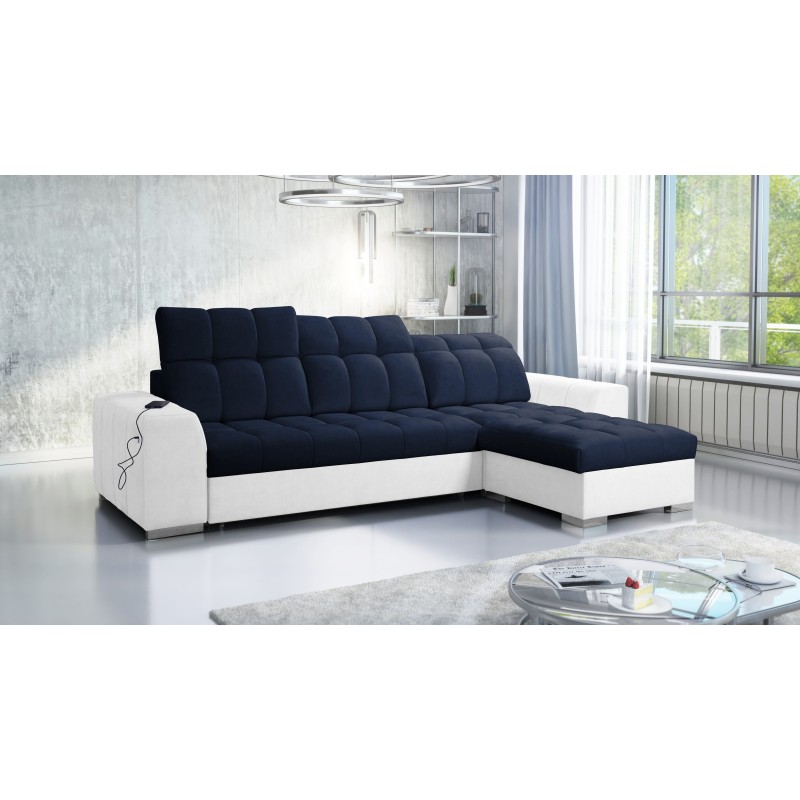 Prisma I Ecksofa mit Schlaffunktion und USB-Anschluss - Komfort und Eleganz in einem. Prisma I Ecksofa mit Schlaffunktion und USB-Anschluss - Komfort und Eleganz in einem.